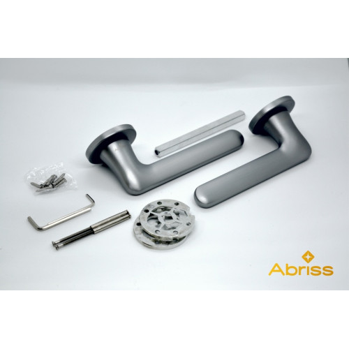 Ручка цинковая на раздельном тонком основании ABRISS R25.156 MCP (Матовый хром)